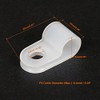 sourcing map Nylon R-type cable clamps, cable clamps, fits wire