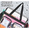 Oraben Clear Bag for Stadium Events 12x6x12 Gym Totes Clear