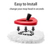 4 Pack Spin Mop Replacement Heads with 1 Rotating Mop