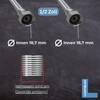 LICHTBLAU Kink Resistant Stainless Steel Hose I 35 cm I