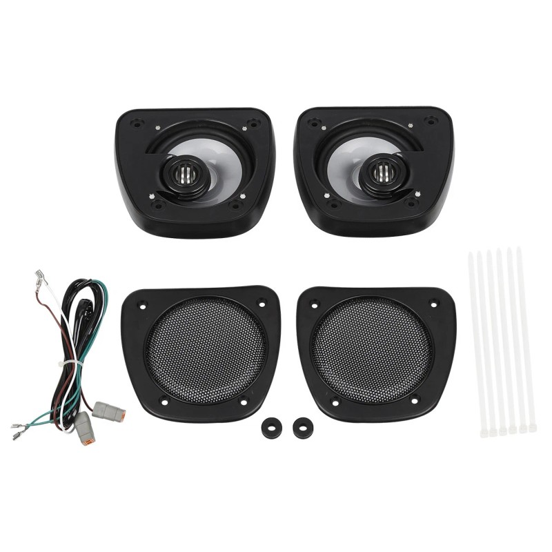 TCMT Lower Fairing Audio Speakers W/Wiring Harness Fit For Harley