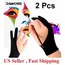 Two Finger Anti-fouling Glove Drawing & Pen Graphic Tablet Pad For Artist