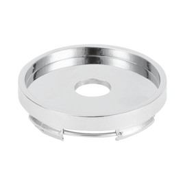 Partuto 1 Pcs 50.5mm 1.99" OD - Universal Car Wheel Hub Center Caps - Car SUV Trucks Auto Hub Covers Automotive Accessories Scratch Resistant Rustproof - Durable Plastic Chrome Color