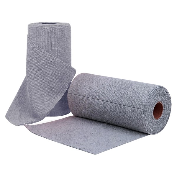 UOUOU Rollo de Toallas de Microfibra, Paquete de 50, Rollo