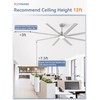 ZMISHIBO 36 Inch Ceiling Fan Downrod with Coupler, 1" Diameter