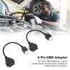 2PCS 6 Pin OBD‑OBD2 Motorcycle Diagnostic Scanner Cable Replacement for