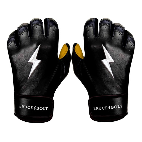 BRUCE BOLT Original Series Short Cuff Black Batting Glove -