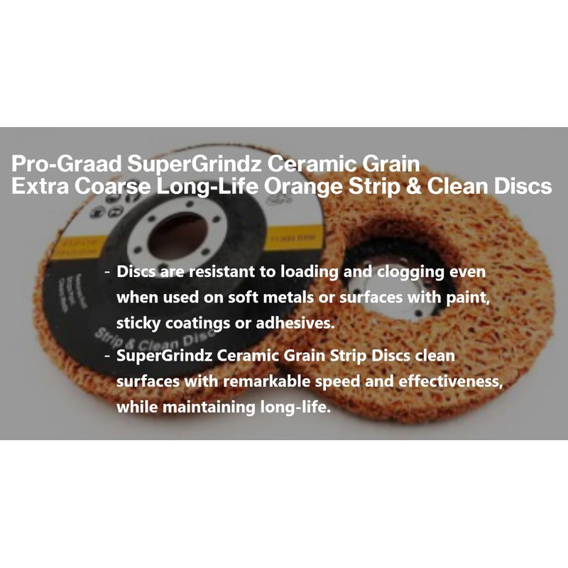 Pro-Graad SuperGrindz 5 Pack 4" x 5/8" Orange Ceramic Grain