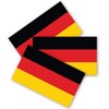 3x5 German Flag Sticker 3-Pack Made with Durable Waterproof Material