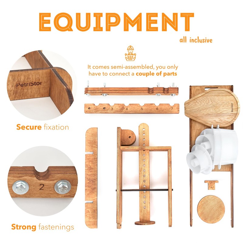 Dutch Wooden Cheese Press - Cheese Making Kit (Wooden Cheese