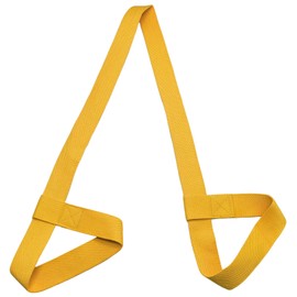 Muxiyilu Yoga Mat Carrier Strap, Adjustable Thick Band for Carring Large Mats & Professional Stretching (Yellow)