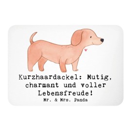Mr. & Mrs. Panda Courageous Dachshund Magnet - Gift, Joie de vivre, dog, motif magnets, souvenir magnet, fridge magnet, adorable dog breed