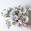 Artificial Flowers, 4 Bundles Silk Daisy, Artificial Gerber Daisy for