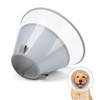 Joypig Dog Cone Collar with Soft Pad, Transparent Elizabeth Recovery