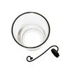 Creative Co-Op Glass Hurricane with Metal Candle Holder, Black, 12.5"