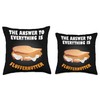 Funny Fluffernutter Sandwich Gear Marshmallow Peanut Butter Throw Pillow