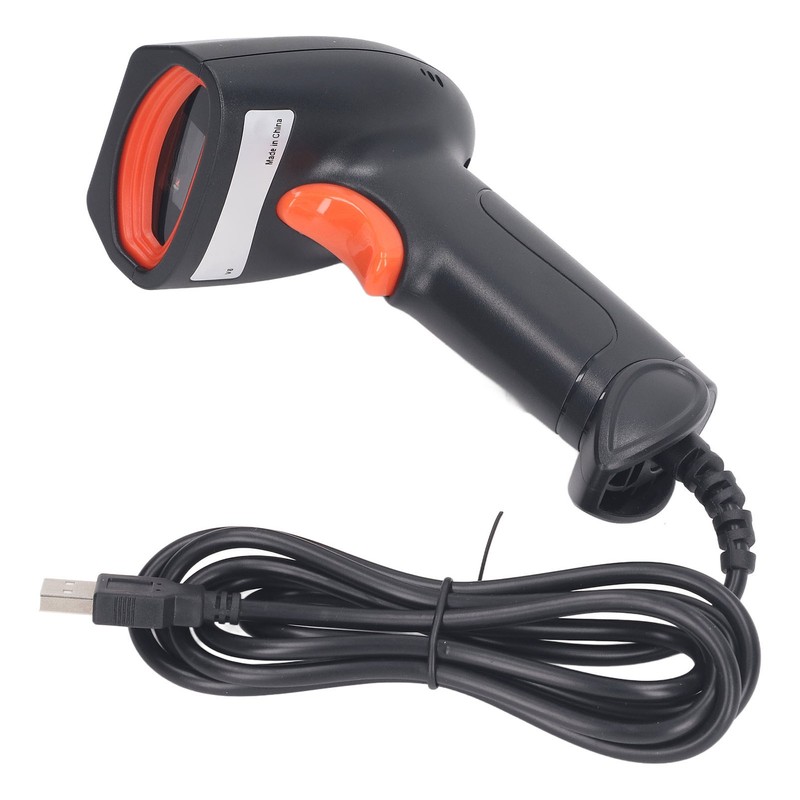 QR Code Scanner Barcode Reader ABS Handheld Scanning Tool for