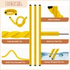 Ninehaoou 20 Pcs 17 Inch EVA Foam Twist Rubber Ties