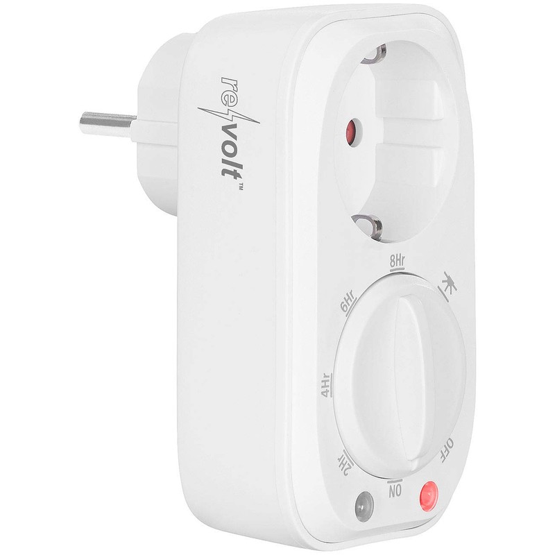 revolt Timer Socket: Timer Switch with Light Sensor Switch, 8-Hour
