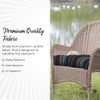 RSH DECOR: 3-Piece Foam Wicker Cushion Set | 41 x