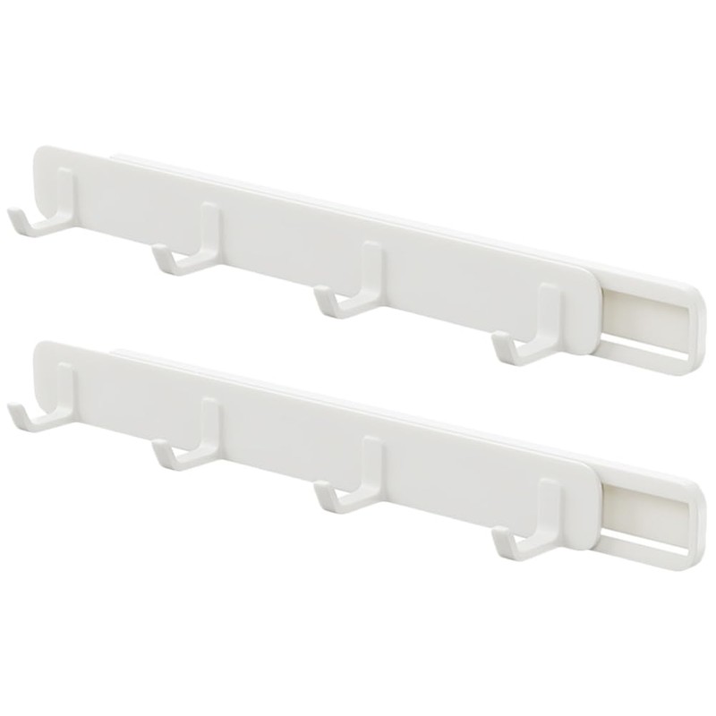 Garneck 2pcs Drawer Gap Slide Hooks Towel Rack Cookware Hanging