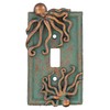 Top Brass Large Octopus/Kraken Electrical Cover Wall Plate Bronze/Verdigris Finish