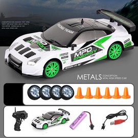 RC Drift Car Mini RC Drift Car for Adults 1:24 Remote Control High Speed Race Drifting Cars 2.4GHz 4WD Racing Hobby Toy Car with Headlight for Boys and Girls rcoffroad 4x4 cooltoys clearance items today 2025:_GT500（Racing）