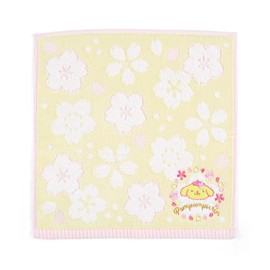 Sanrio 963861 Sakura Design Series Petite Towel, Pompompurin, Pudding, 9.8 x 9.8 x 0.1 inches (25 x 25 x 0.3 cm), Character