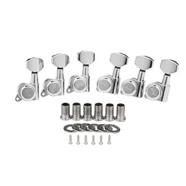 Guitar Locking Tuners 18:1 Guitar Tuning Keys Pegs Locking Tuning Machines Heads for Strat/Tele/Les Paul Electric/Acoustic Guitars Chrome Left