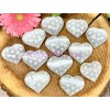 Wholesale Lot 12 Pcs Natural Selenite Aka Satin Spar Heart