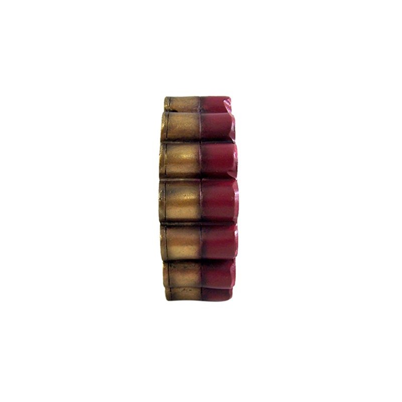 DWK 12 Gauge Shotgun Shell Round Ashtray, 4.5" Diameter, Brown,