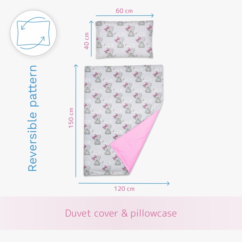 Baby Comfort 2 Piece Duvet Cover & Pillowcase Bedding Set
