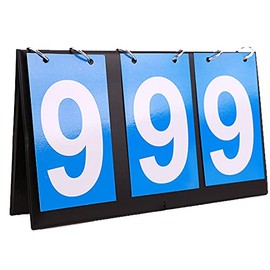 Scoreboard, 3 Digit Scoring Board, Basketball / Soccer / Baseball / Table Tennis / Badminton / Competition Use, Tabletop Scoring Board, Sports Scoreboard, Easy to Read, Waterproof, Portable, Lightweight, Durable, Easy to Assemble, School, Athletic Events