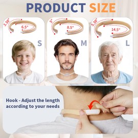 Tracheostomy Tube Holder – Adjustable Trach Tube Neck Strap with Hook Loop, Soft Foam & Breathable Fabric, Skin-Friendly Tracheostomy Neckband Collar, Post-Op, ICU & Home Car (5pcs Large Size)
