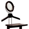 Pemberly Row Transitional Solid Wood Valet Stand with Mirror in