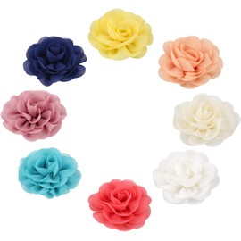 Pack of 8 flower hair clips, rose hair clips, for girls, women, children, party, wedding.
