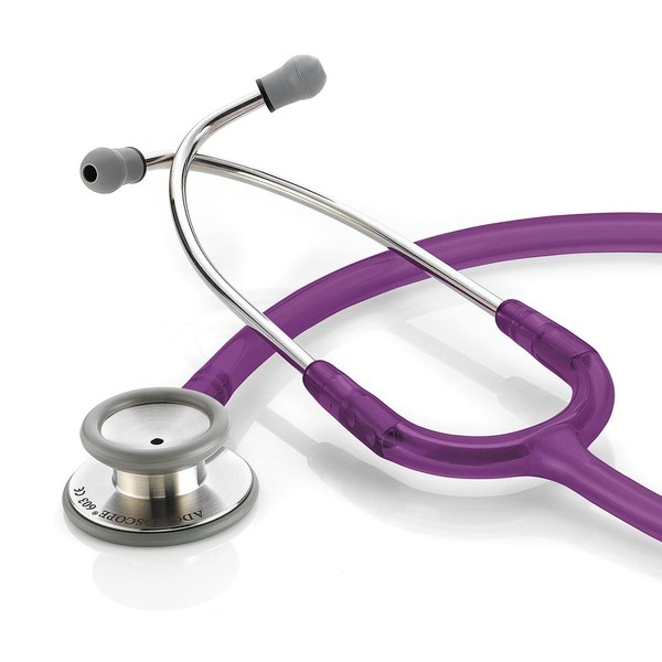ADC 603FV Adscope 603 Premium Stainless Steel Clinician Stethoscope With Tunable AFD Technology, Amethyst