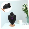 Ciieeo Necklace Display Holder Jewelry Organizer Wooden Stand Stable Base