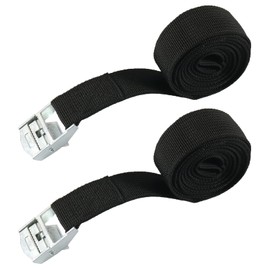 Lashing Straps, Adjustable Lashing Straps with Clamping Lock, Short Tie Down Strap, Black Lashing Straps, Motorcycle Lashing Strap, for Motorcycle, Bicycle Carrier, Extremely Robust Lashing Strap, 20