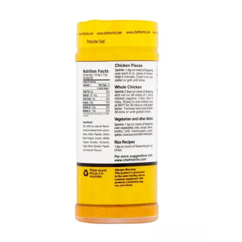 Chef Merito, Chicken Seasoning 14oz x 2 bottles
