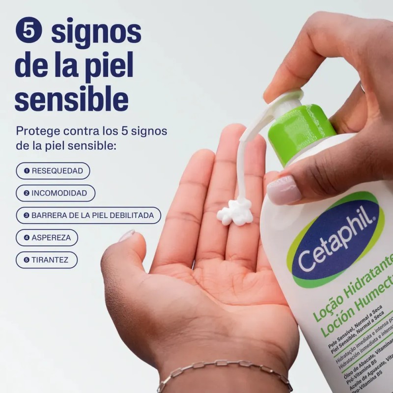 Loción Humectante Cetaphil Piel Sensible Normal A Seca 473ml