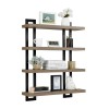 Unbranded Danya B. 4-Tier Floating Bracket Wall Shelf - Walnut