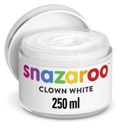 Snazaroo 1198210 Kinderschminke, hautfreundliche hypoallergene Gesichtschminke auf Wasserbasis, Weiß, 250 ml