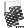 2 Pcs Square Shower Drain Cover 4" Matte Black- Anti-Clog