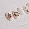 Christmas Jewel Handmade Nail Tip Tree Wreath Snowflake Nail -