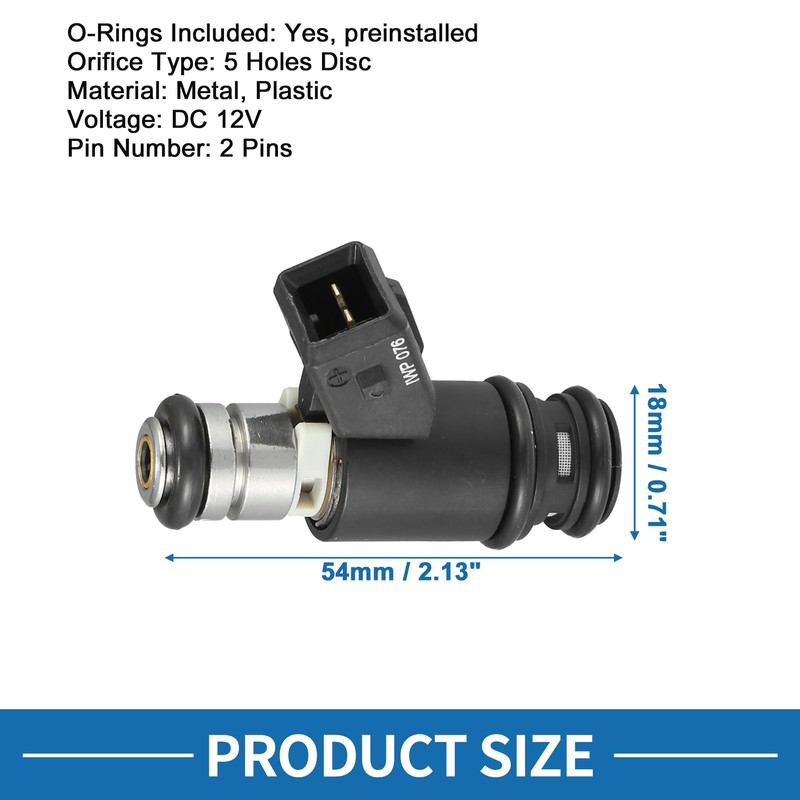 A ABSOPRO Fuel Injector No.021906031B for VW Golf 1992-1997 2.8