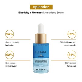 LULLAGE Splendor Elasticity & Firmness Moisturizing Face Serum for Women - Fast Absorbing Day & Night Hydrating Serum with Oxygen & Marine Collagen - 1 Fl. Oz Bottle