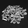 100pcs M4 Flat Head Solid Rivet, Aluminum Not Fall Off