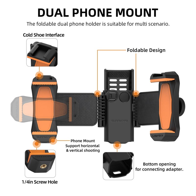 Honbobo Omso Pocket 3 Dual Phone Holder Compatible with Omso