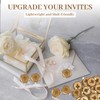 50Pcs Classic Floral Bouquet Wax Seal Stickers, Self-Adhesive Wedding Invitation